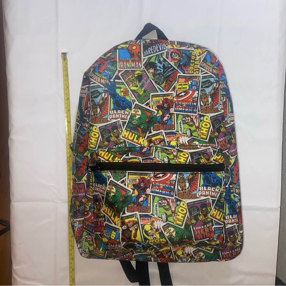 Marvel Multicolor Comic Collage Backpack - image 3